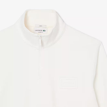 Sweatshirt mit geprägtem Stehkragen und Reißverschluss
