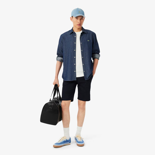 Slim Fit Stretch Cotton Chino Shorts