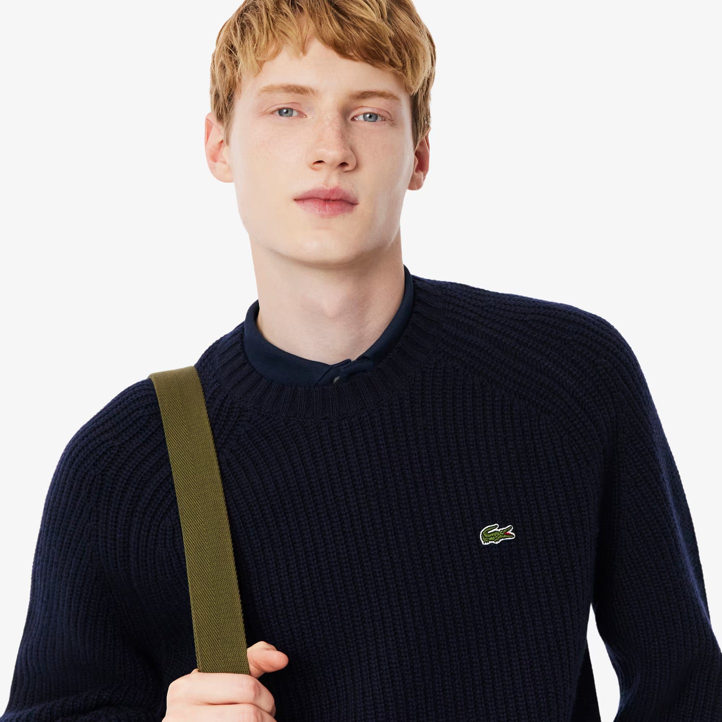 Dicker Rundhals-Wollpullover