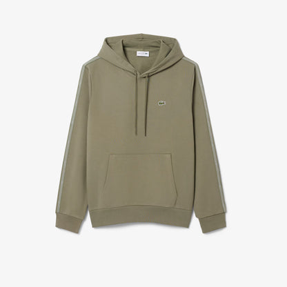 Kapuzenpullover mit Logo-Streifen und Reißverschluss