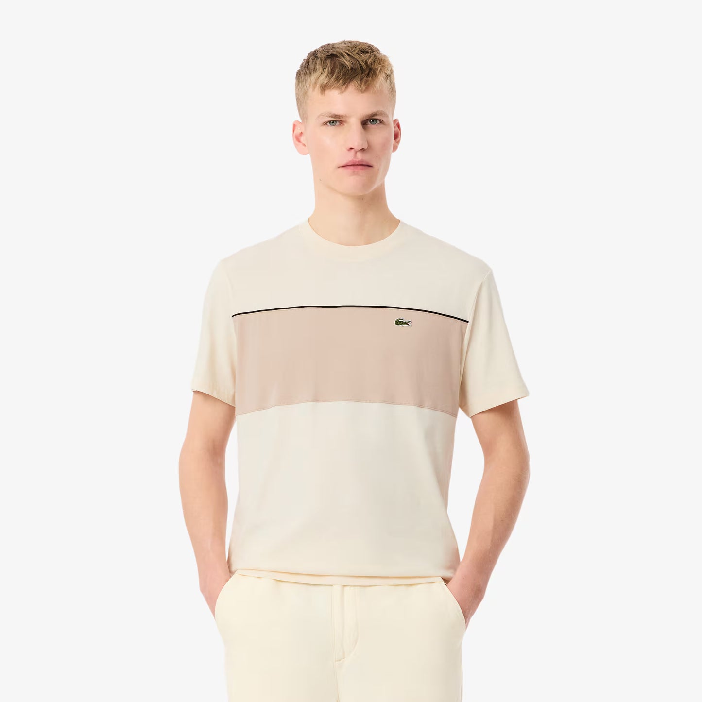 Colour-Block Cotton T-shirt