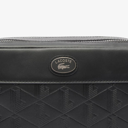 Monogramm-Lederclutch