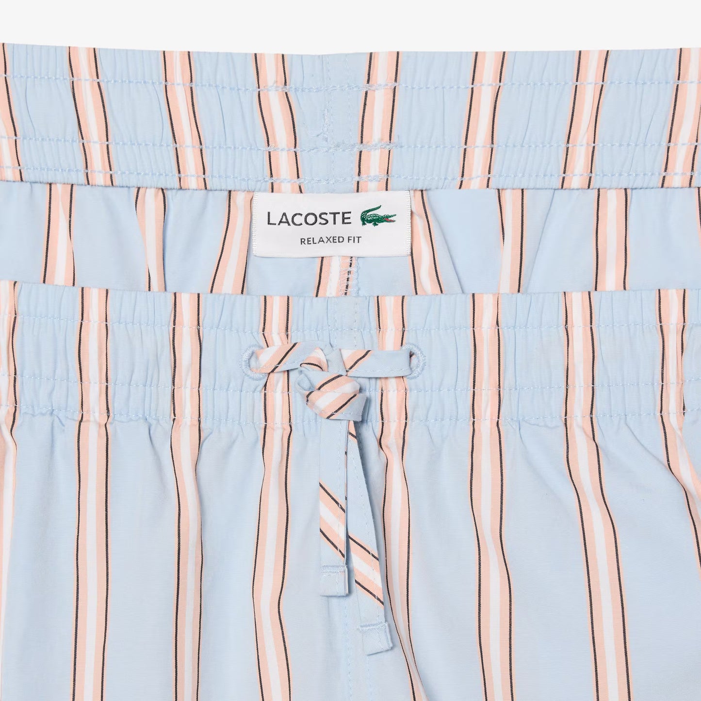 Gestreifte Shorts aus Baumwollpopeline