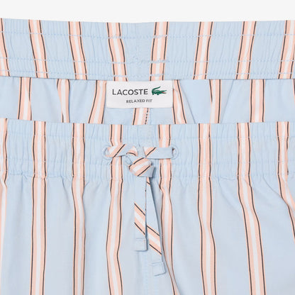 Gestreifte Shorts aus Baumwollpopeline