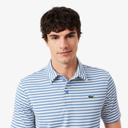 Regular Fit Ultra Dry Striped Golf Polo Shirt