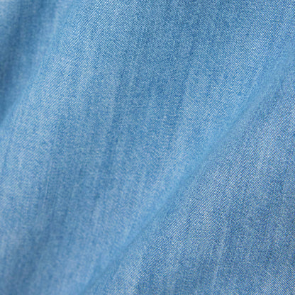Relaxed Fit Jeanshemd mit offenem Kragen
