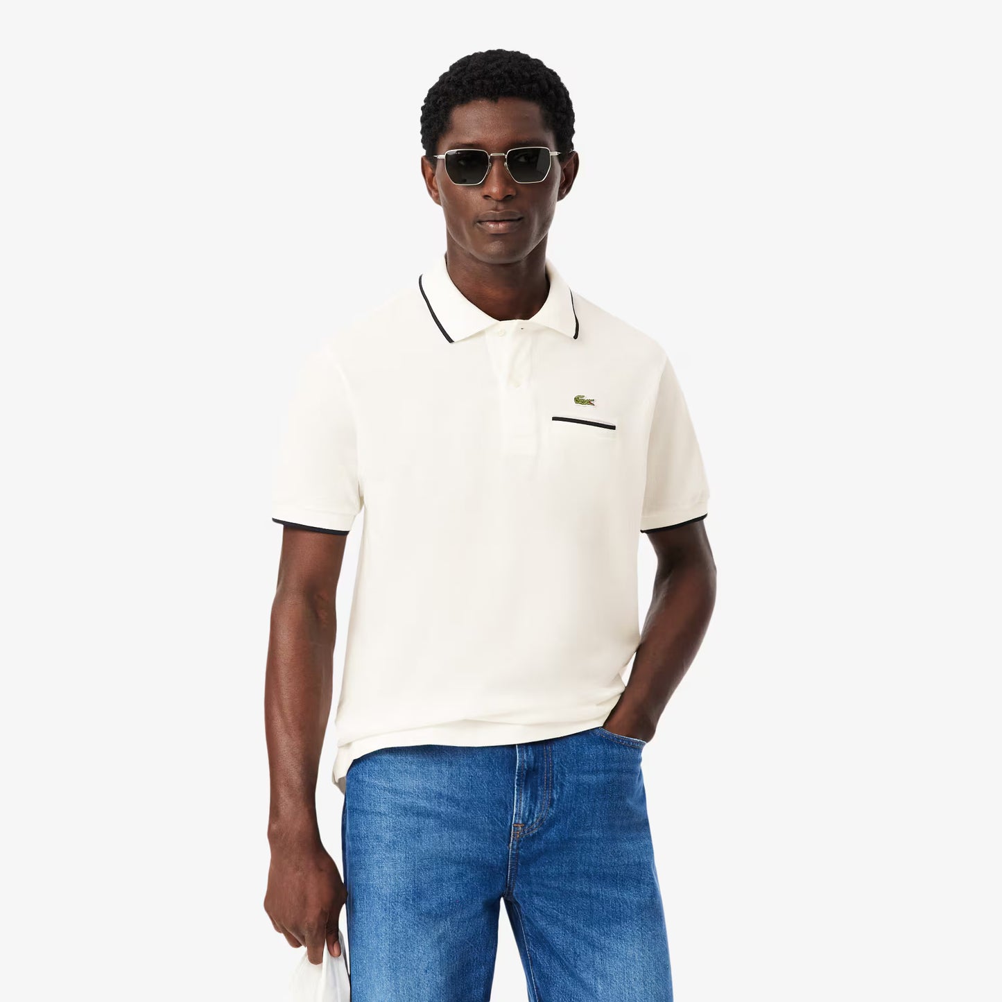 Klassisches Poloshirt L.12.12 mit Tasche