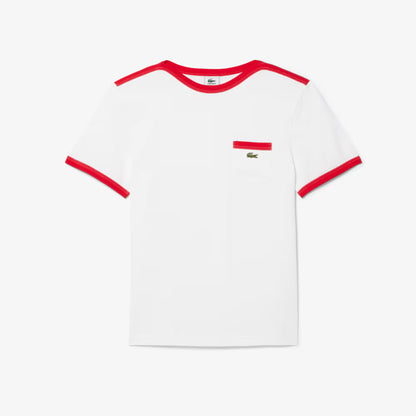 Archiv-Neuauflage T-Shirt aus Baumwolle mit Taschendetail