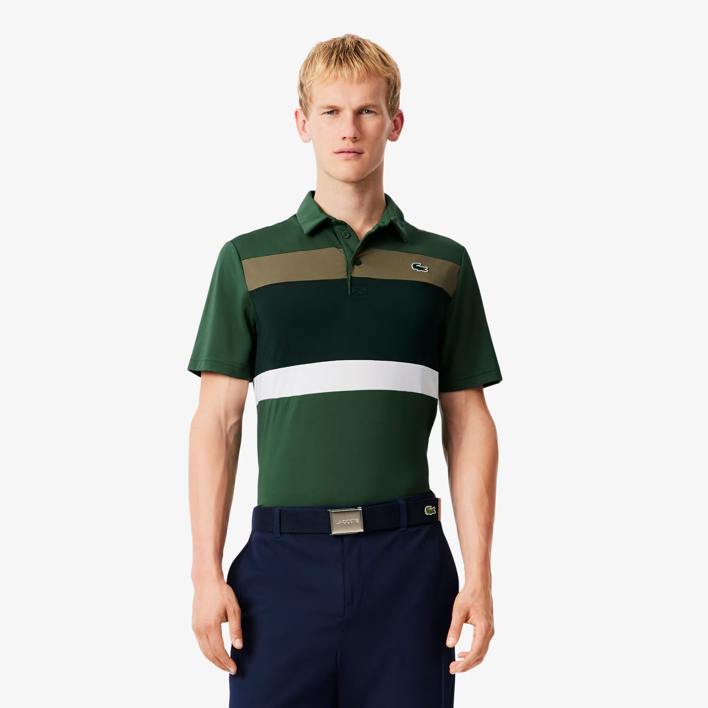 Regular Fit Colour-Block Golf Polo Shirt