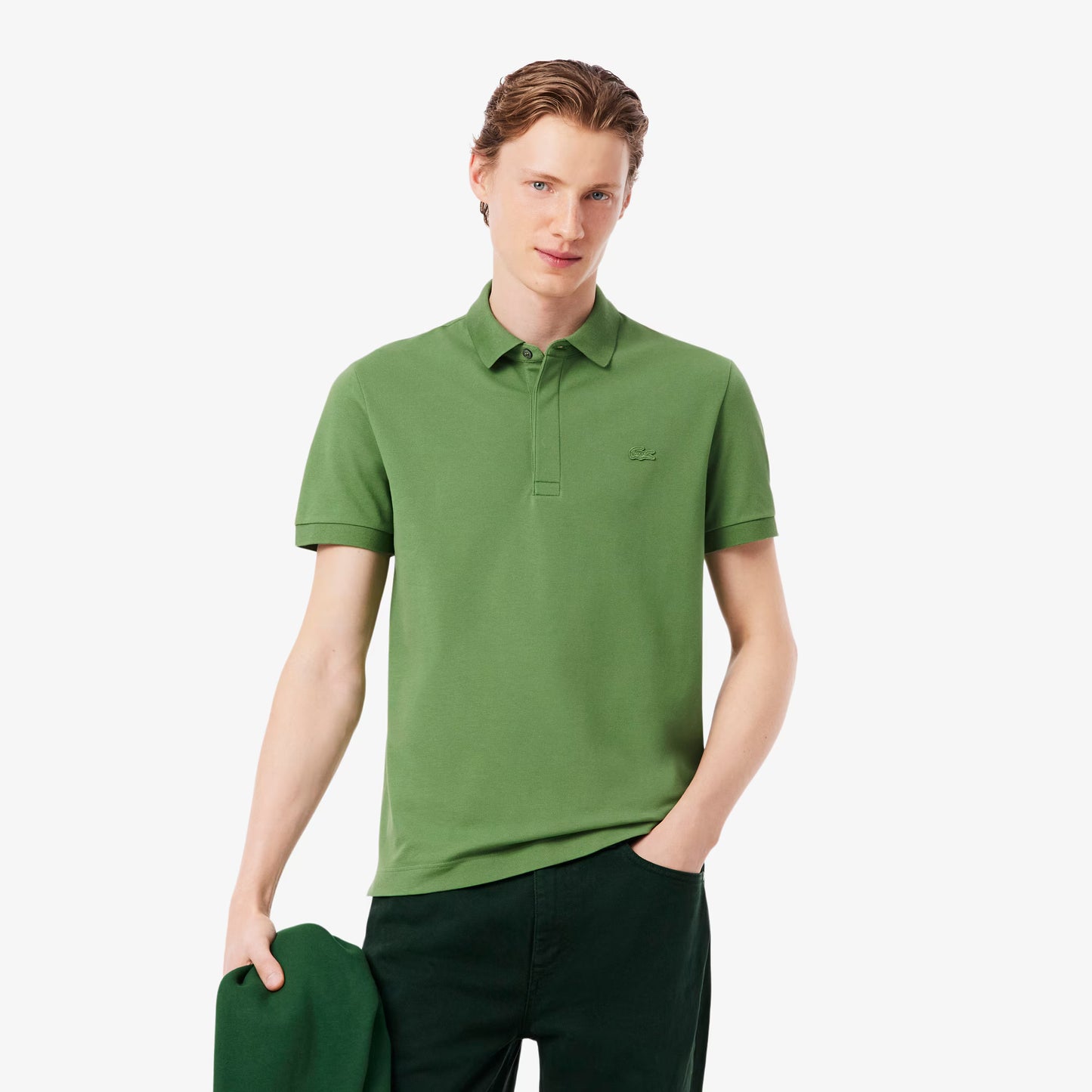 Regular Fit Paris Stretch-Piqué-Polohemd