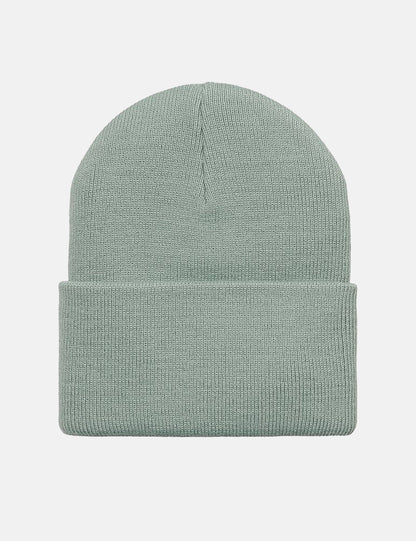 Uhr-Beanie-Mütze – Nebliges Salbeigrün