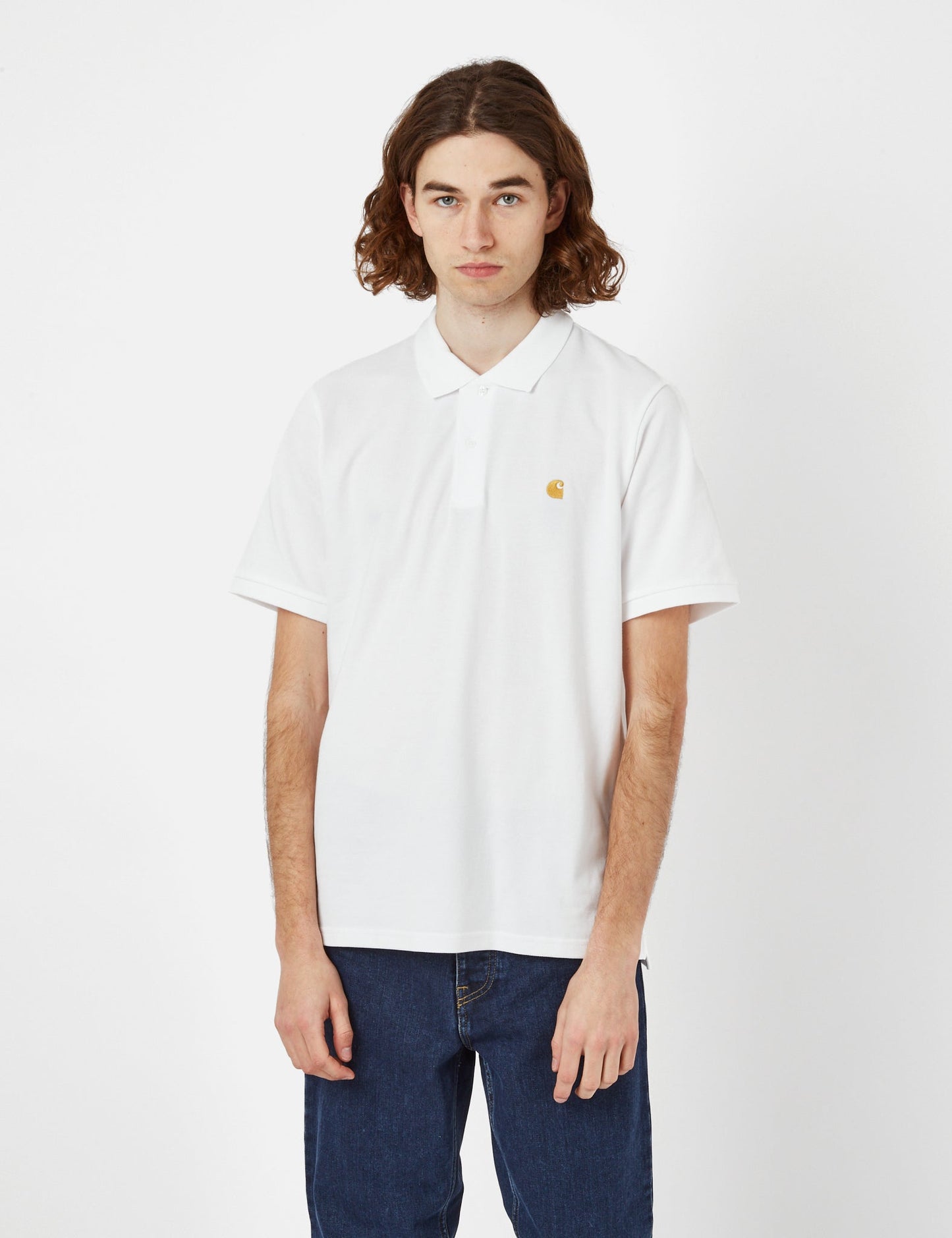 Pikee-Poloshirt Chase – Weiß