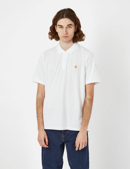 Pikee-Poloshirt Chase – Weiß