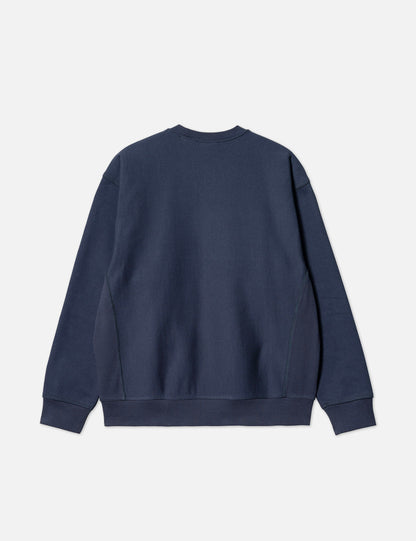 American Script Sweatshirt - Enzianblau