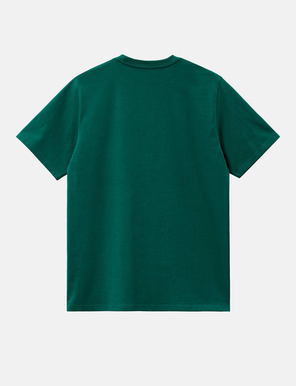 Chase T-Shirt (Loose) – Dillgrün/Gold