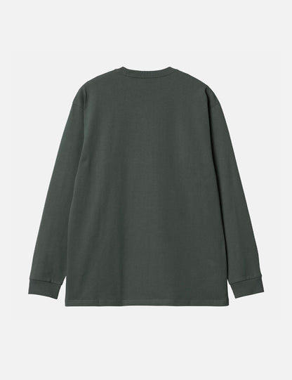 Langarm-T-Shirt Chase (Loose) – Jura Green