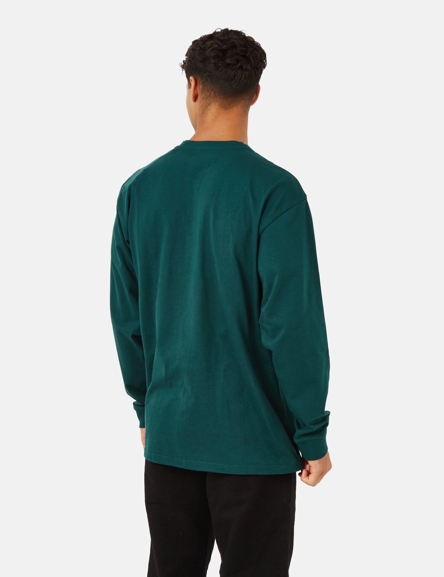Chase Langarm-T-Shirt (locker sitzend) – Botanic Green