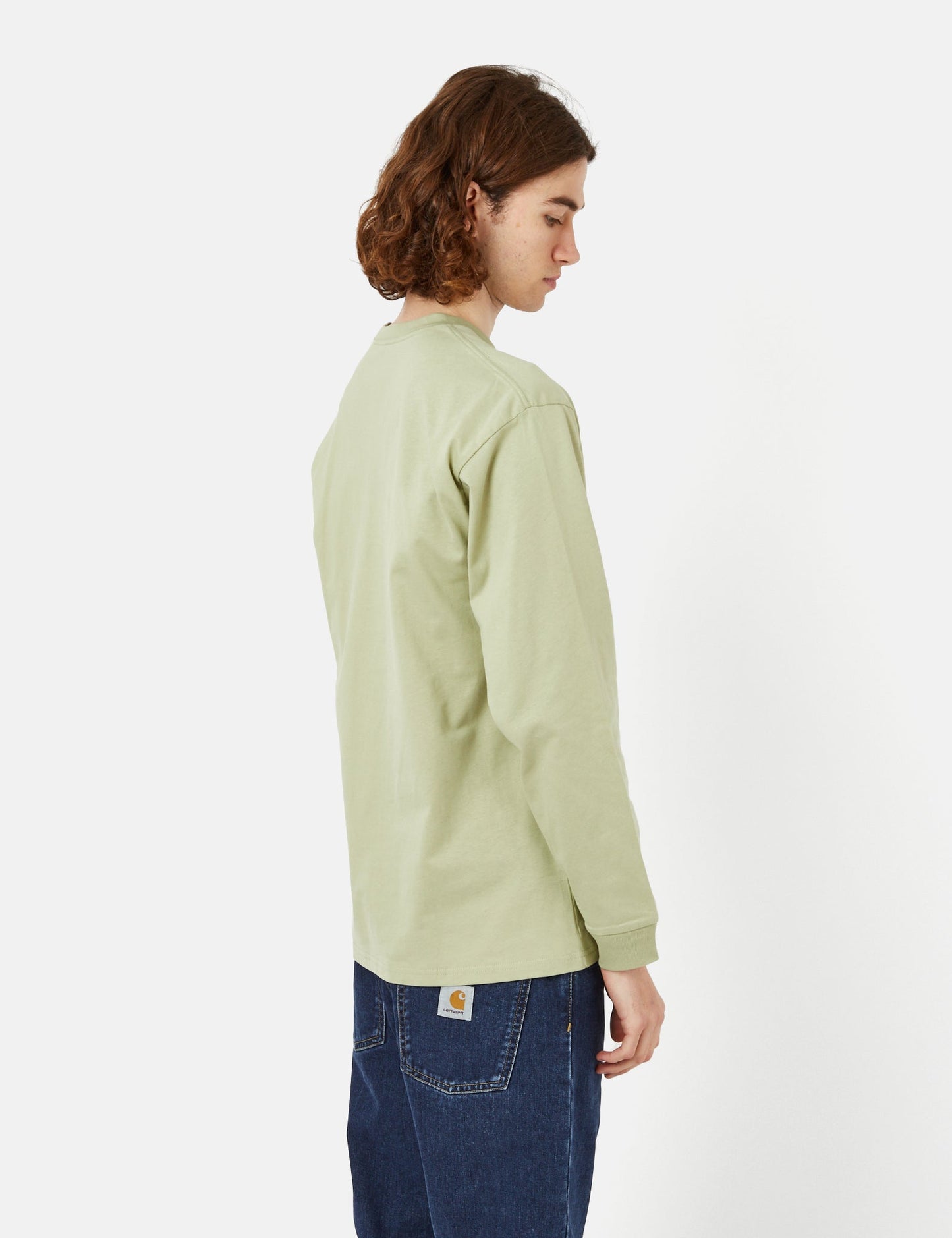 Chase Langarm-T-Shirt (locker sitzend) - Agavegrün