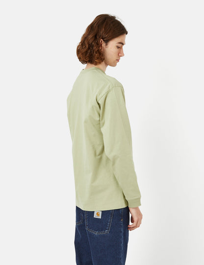Chase Langarm-T-Shirt (locker sitzend) - Agavegrün