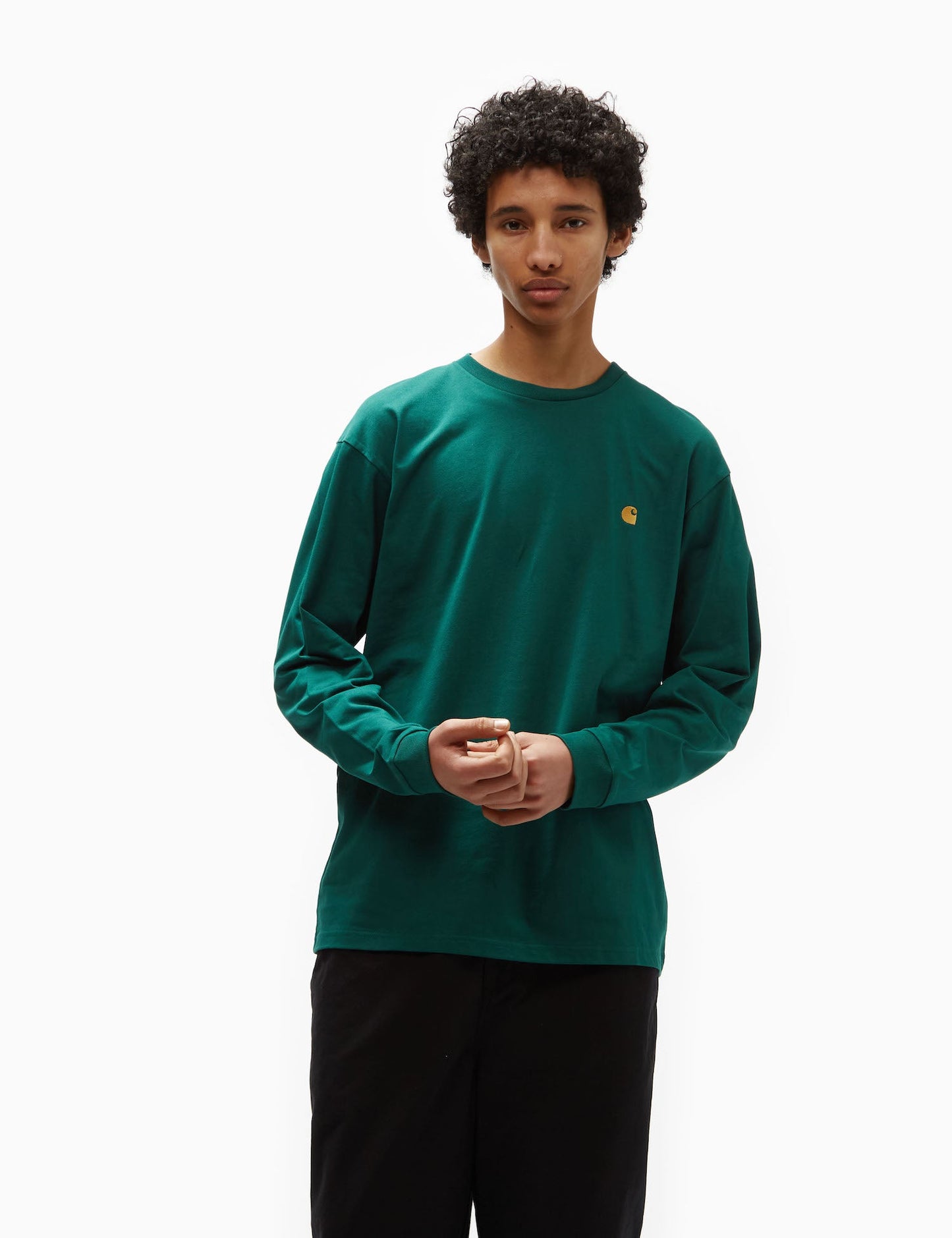 Langarmshirt Chase (Locker) – Chervil Green