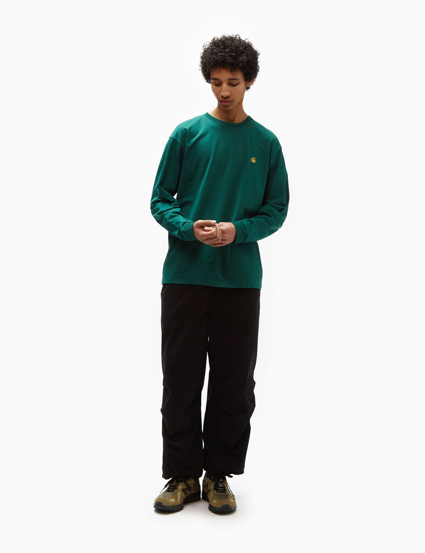 Langarmshirt Chase (Locker) – Chervil Green