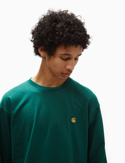 Langarmshirt Chase (Locker) – Chervil Green