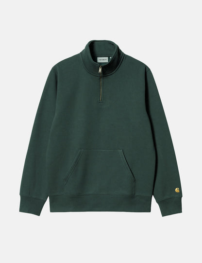 Chase Neck Zip Sweatshirt – Juniper Green