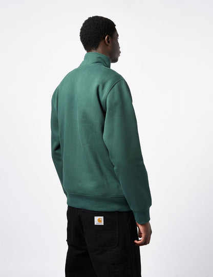 Chase Neck-Reißverschluss-Sweatshirt – Discovery Green