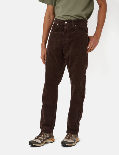 Newel Cordhose (Relaxed Fit) – Dunkles Umbra-Braun