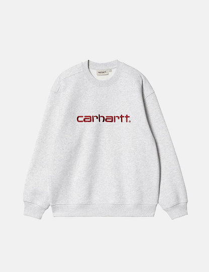 Damen-Sweatshirt – Ash Heather/Rocket