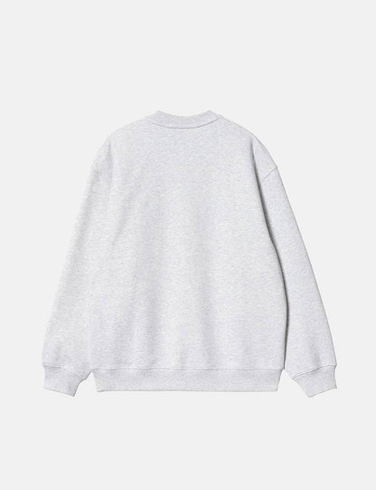 Damen-Sweatshirt – Ash Heather/Rocket