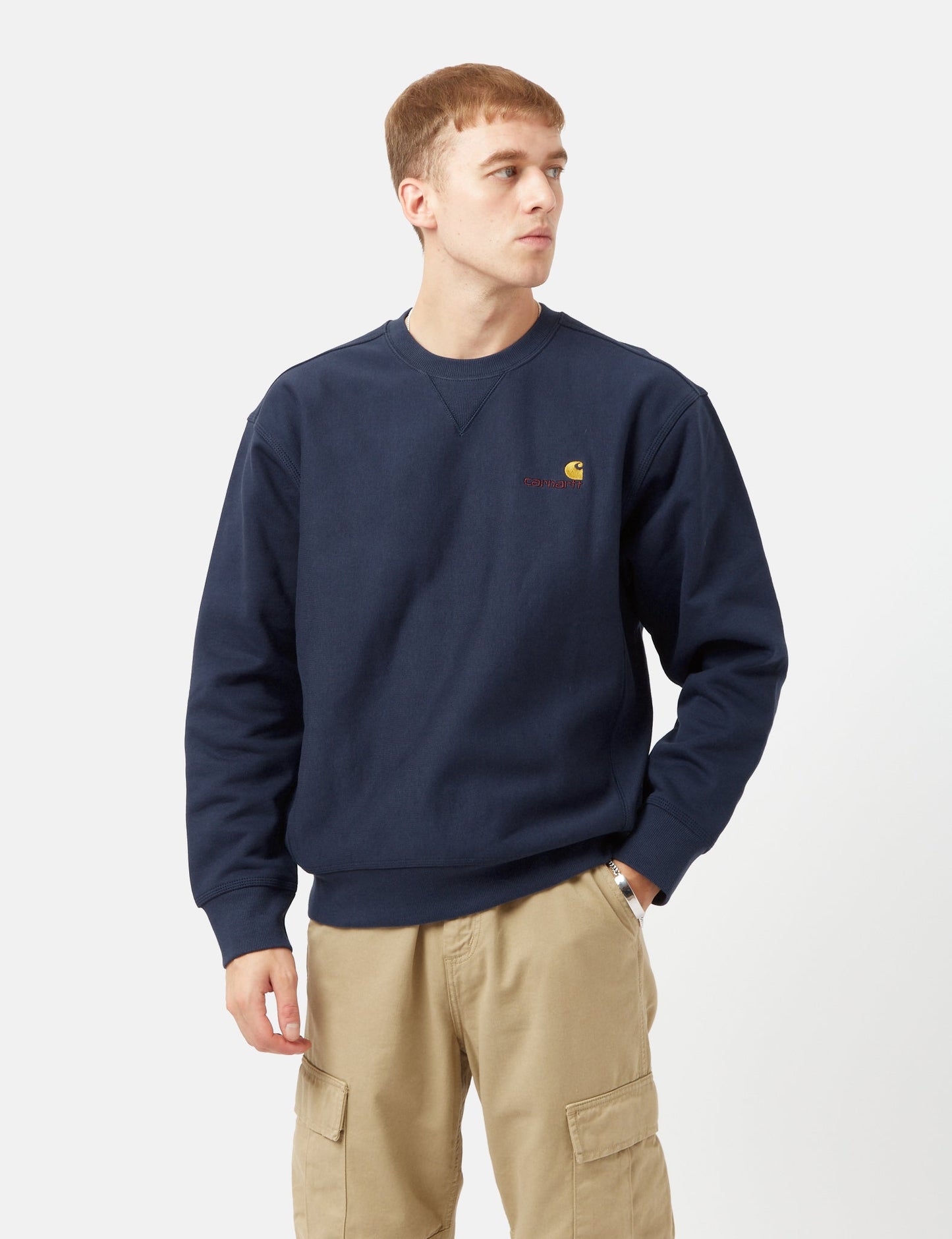 American Script Sweatshirt - Enzianblau