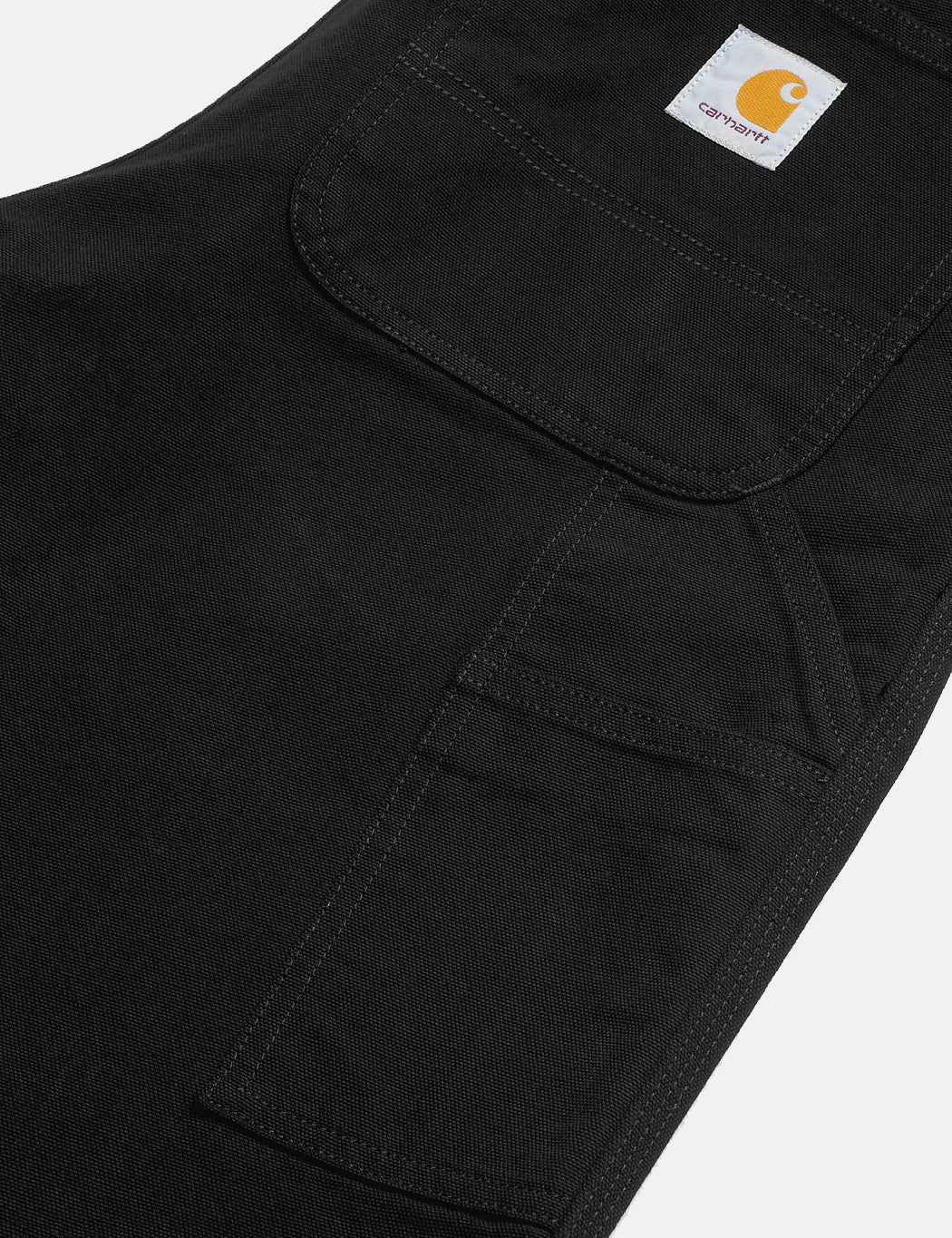 Double Knee Pant (Relaxed/Gerade geschnitten) - Schwarz
