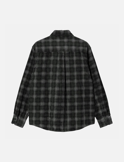Flint Cordhemd (Wiley Check) – Vulcan Grey