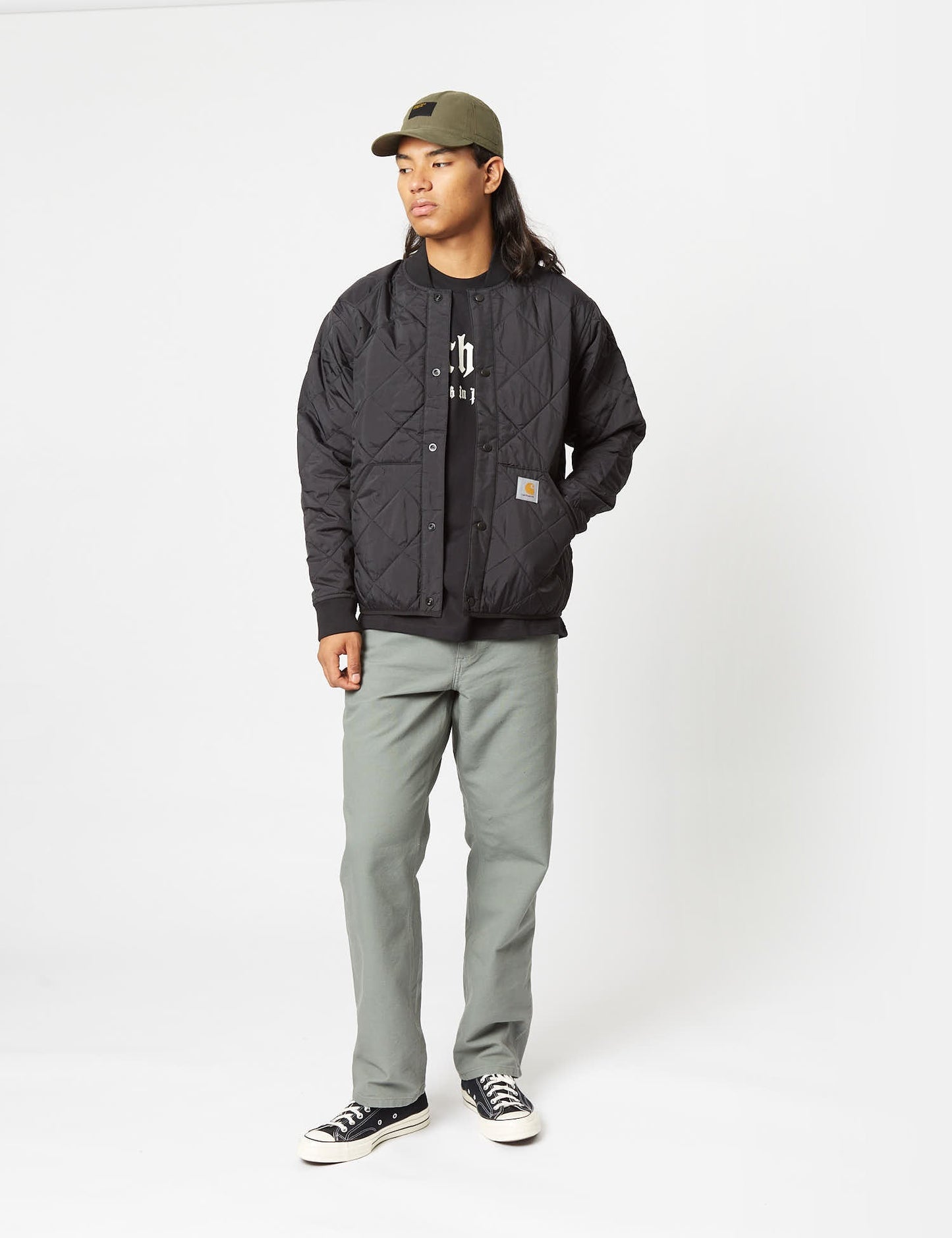 Single Knee Pant - Rauchgrün