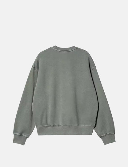 Damen-Sweatshirt Nelson – Rauchgrün