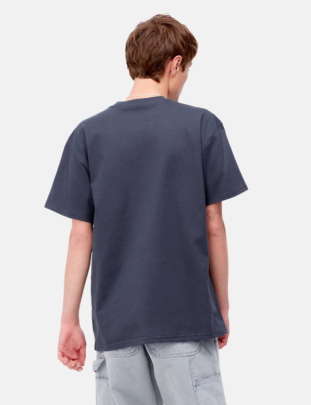 American Script T-Shirt - Enzianblau