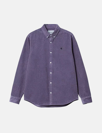 Madison Hemd (Feincord) - Glassy Purple