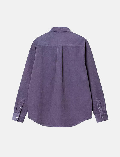 Madison Hemd (Feincord) - Glassy Purple