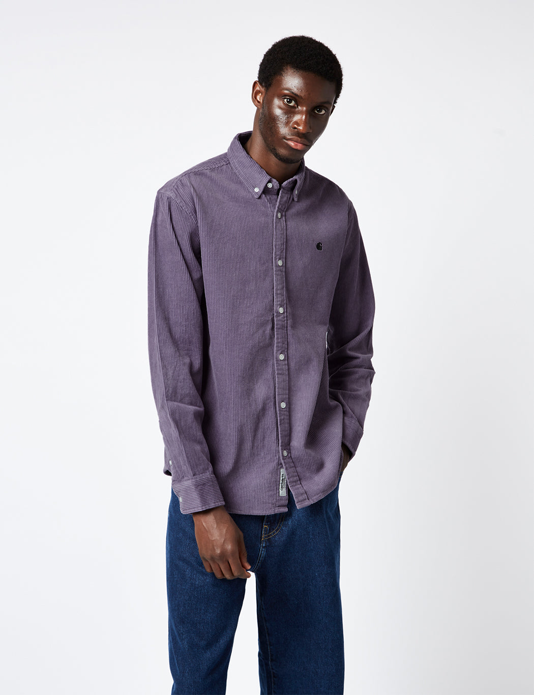 Madison Hemd (Feincord) - Glassy Purple