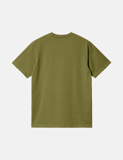 Taschen-T-Shirt (Regular) – Kiwigrün