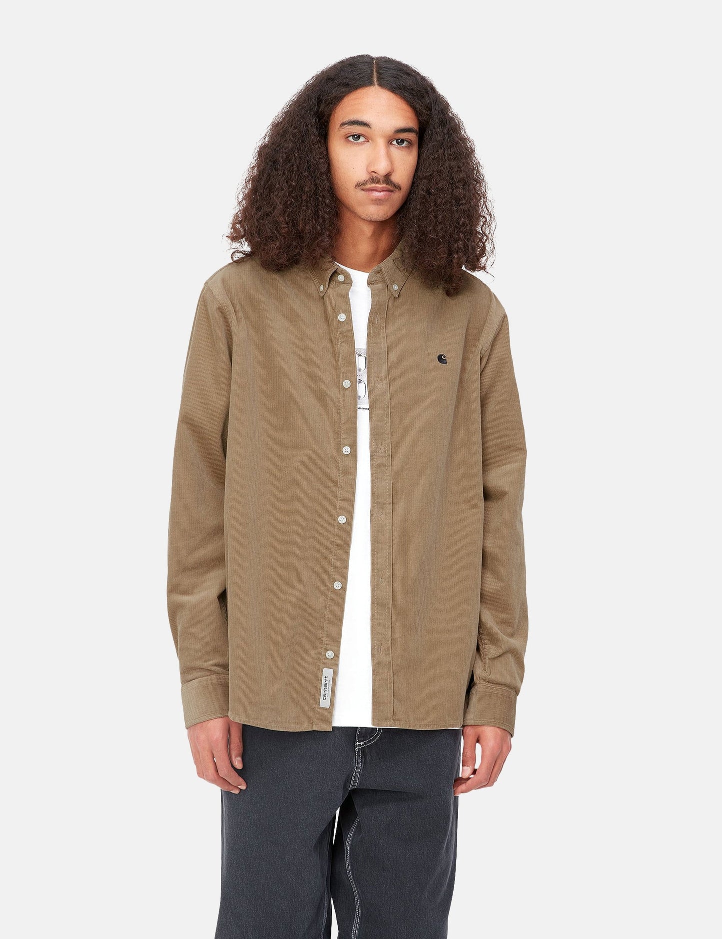 Madison Hemd (Feincord) - Buffalo Brown/Black