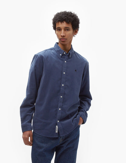 Hemd Madison Feincord – Hudson Blue