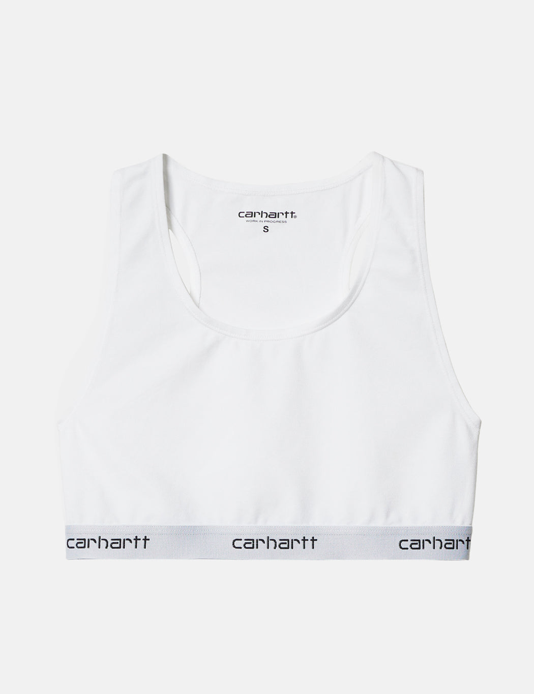 Damen Script Racer Tanktop – Weiß