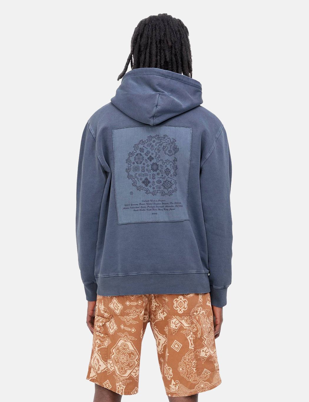 Kapuzenpullover Verse Patch – Enzianblau