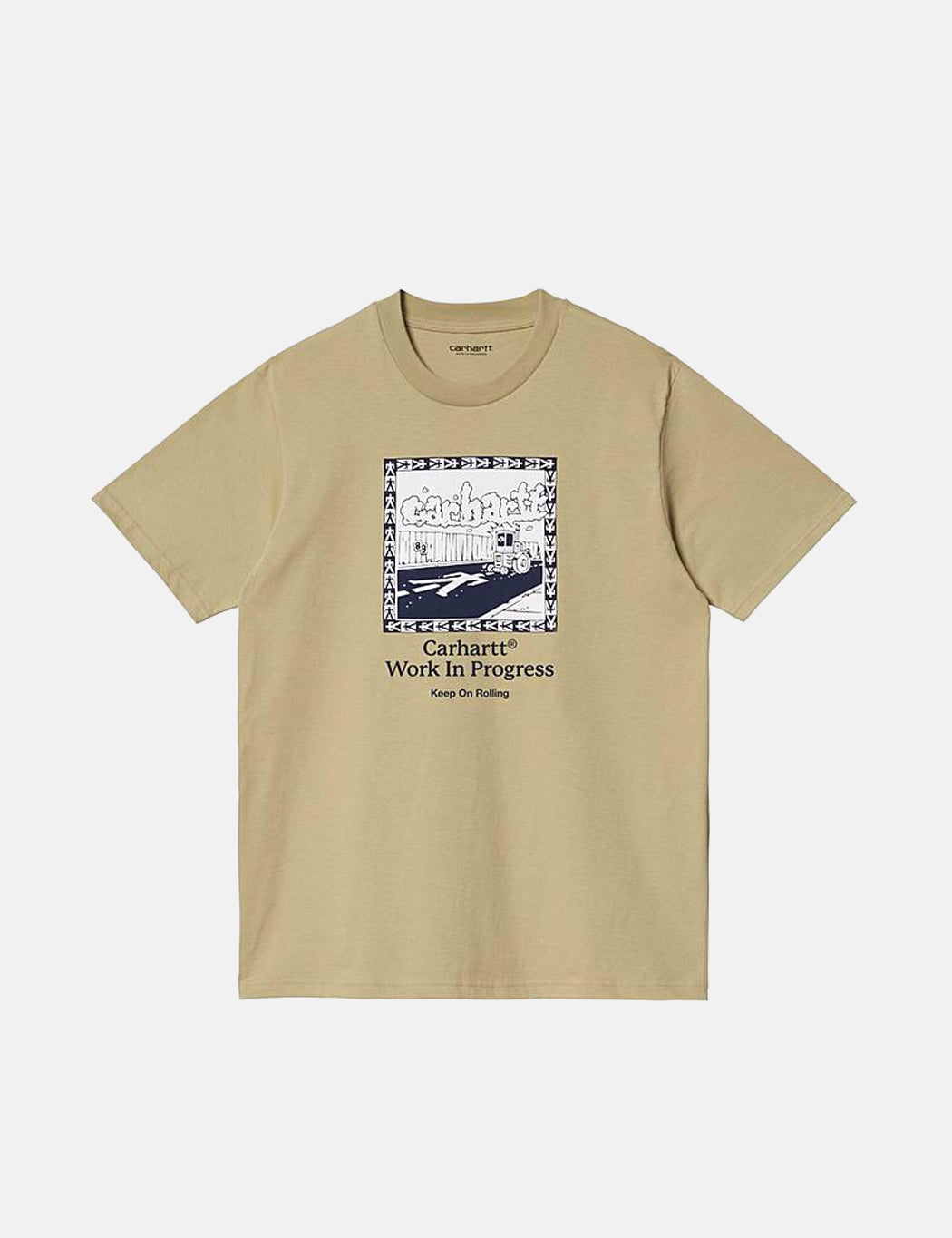Dampfwalzen-T-Shirt – Ammonite Brown