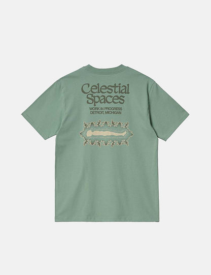 Spaces T-Shirt – Nebelgrün