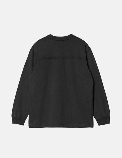 Marfa Langarm-T-Shirt – Schwarz