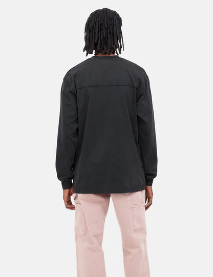 Marfa Langarm-T-Shirt – Schwarz