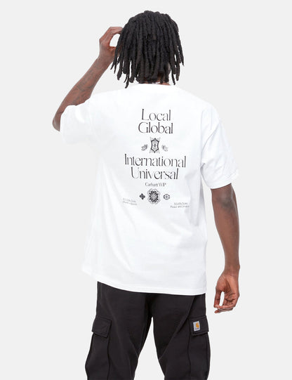 Local Pocket T-Shirt – Weiß/Schwarz